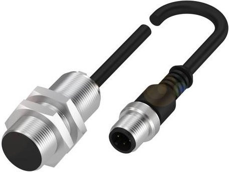 Balluff Induktiver Näherungsschalter BES M18MG-GSC70B-BX00,3-GS04-U BES03FJ bündig, Farbe: Silber, Durchmesser: 18 mm, Länge: 46 mm - Bild 1