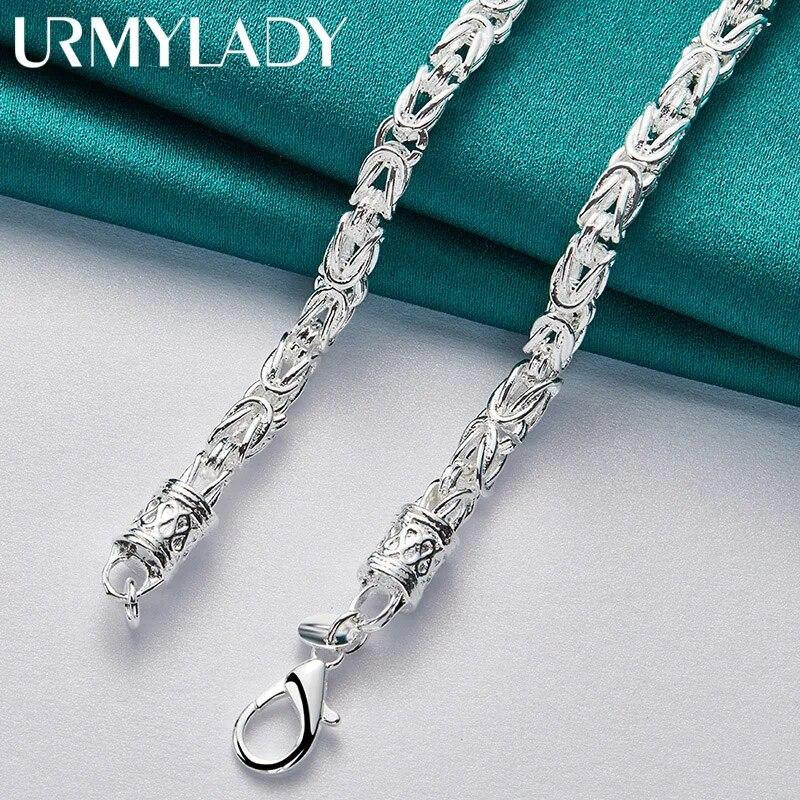URMYLADY Charm Kette, 925 Silber, 60 cm, Unisex - Bild 4