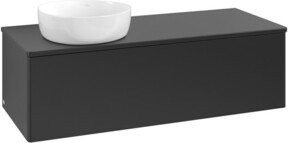 V&B Waschtischunterschrank Antao ohne Frontstruktur, Blau lackiert, B/T/H: 120 x 36 x 50 cm - Bild 1