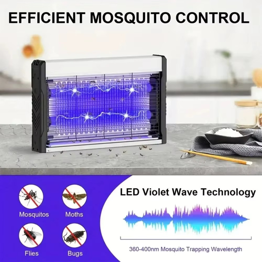 JOYINLED Mückenvernichtungslampe mit UV-Licht als Insektenfalle und Fliegenfänger zur Schädlingsbekämpfung - Bild 2