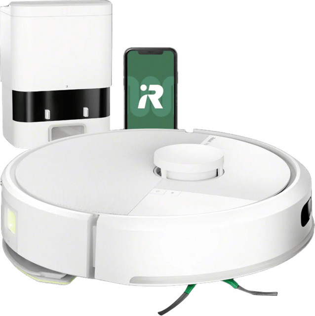 iRobot Roomba 105 Combo Saugroboter mit Laser-Navigation und Reinigungsstation in Weiß - Bild 1