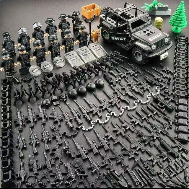 MOTHER AND BABY TOYS GUANGDONG Special Forces SWAT Jeep Kombination, grau - Bild 1