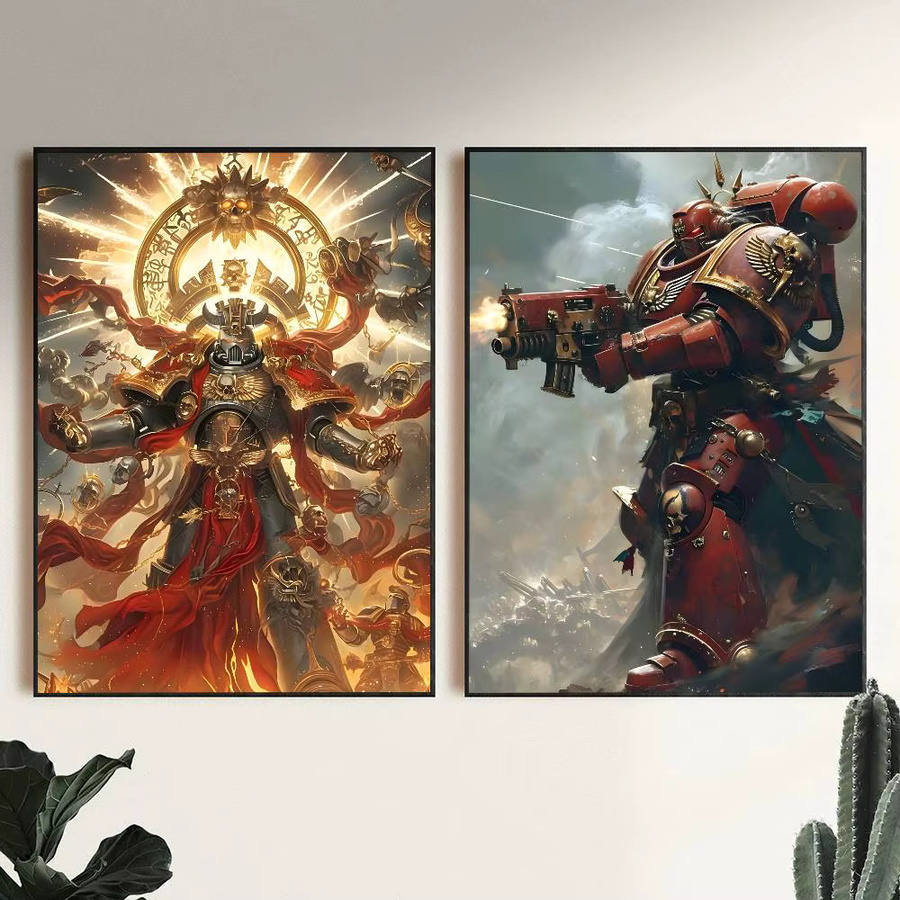 Hot Game W-WarhammerS Vintage Wandkunst Poster in Multicolour für dein Zuhause oder Arbeitszimmer - Bild 2