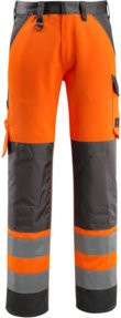 Mascot Maitland Warnhose EN ISO 20471 Class 2 in Orange und Dunkelanthrazit, Größe 82C66 - Bild 1