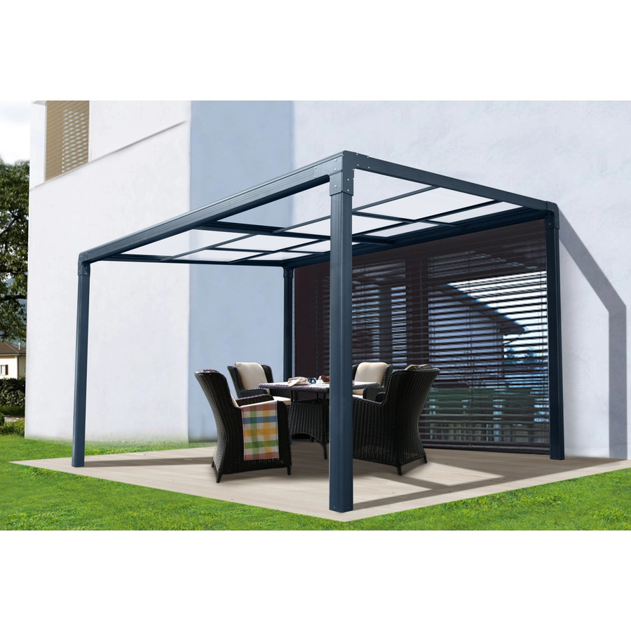 Floraworld Terrassenüberdachung Air 2 mit Schiebedach aus Aluminium in Anthrazit, B/T: 392 x 305 cm - Bild 2