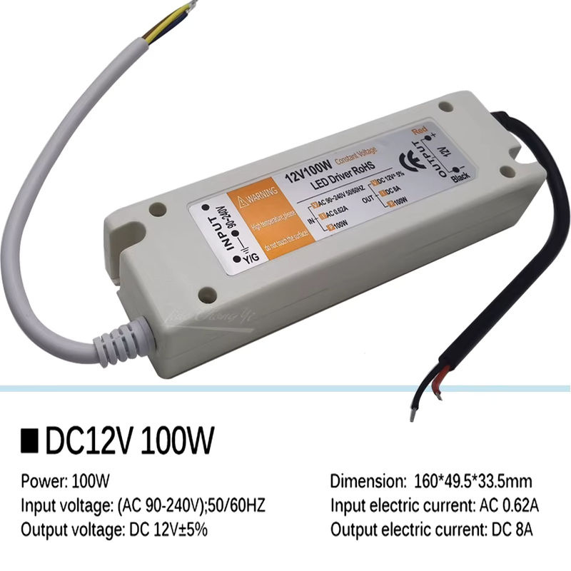 TiaoChongYi LED-Treiber Netzteil für LED-Streifen mit 60 W, 12 V DC und 5 V DC, AC 110 V - 220 V - Bild 3