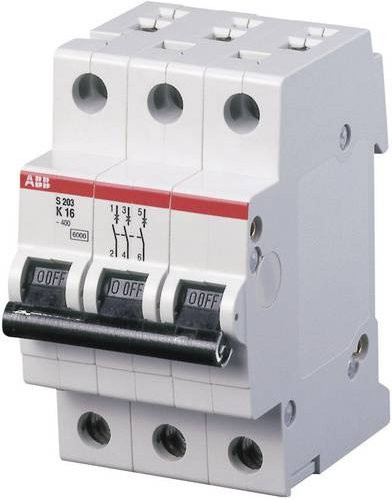 ABB S203-K20 Leitungsschutzschalter 3-polig 20A weiß - Bild 1