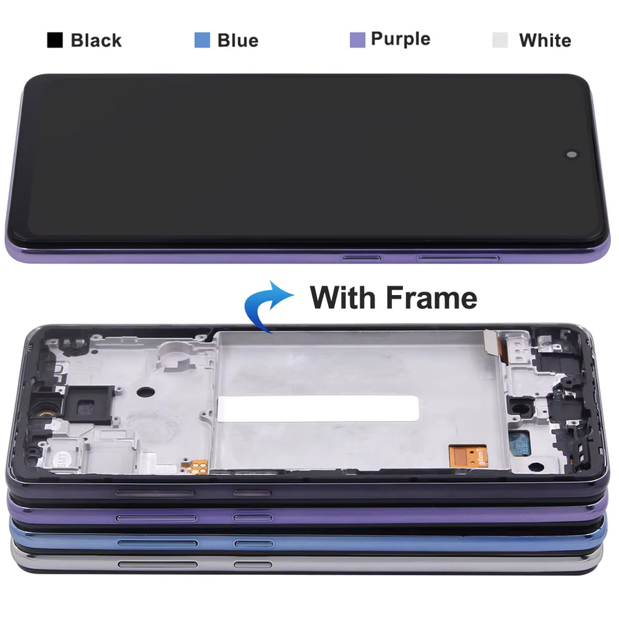 Samsung Galaxy A52 LCD Display mit Rahmen, 6,5 Zoll, 4G/LTE, Schwarz - Bild 4
