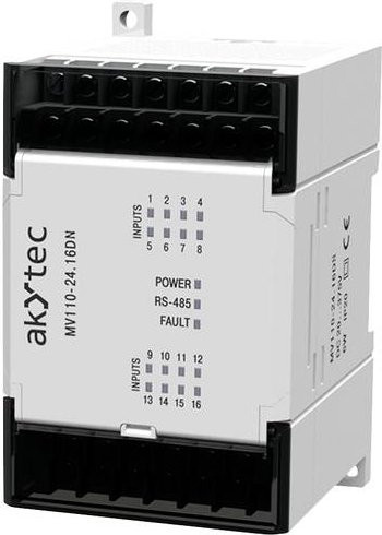 AkYtec MV110-24.16DN 56300 SPS-Digitaleingangsmodul 24 V/DC in Weiß - Bild 1