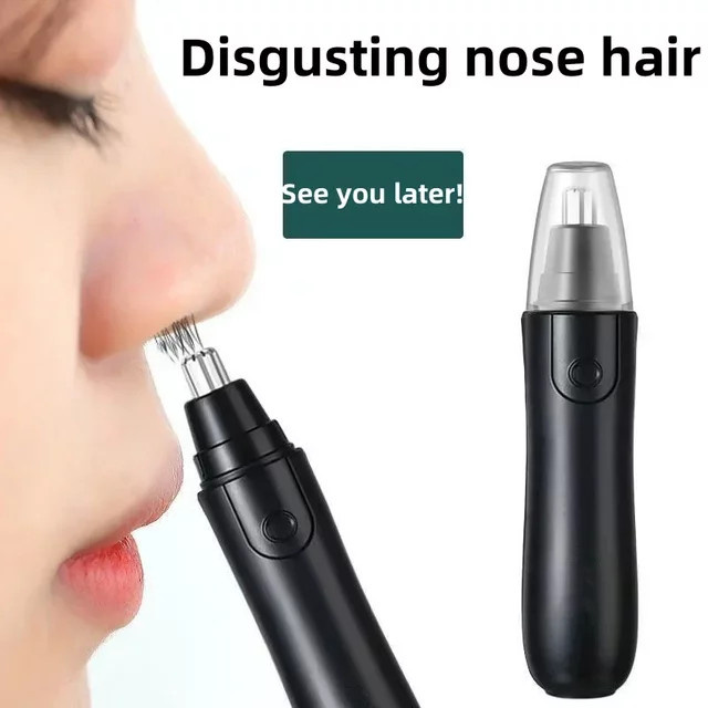 Elektrischer Trimmer für Nase, Ohren und Augenbrauen, Unisex, Schwarz - Bild 1