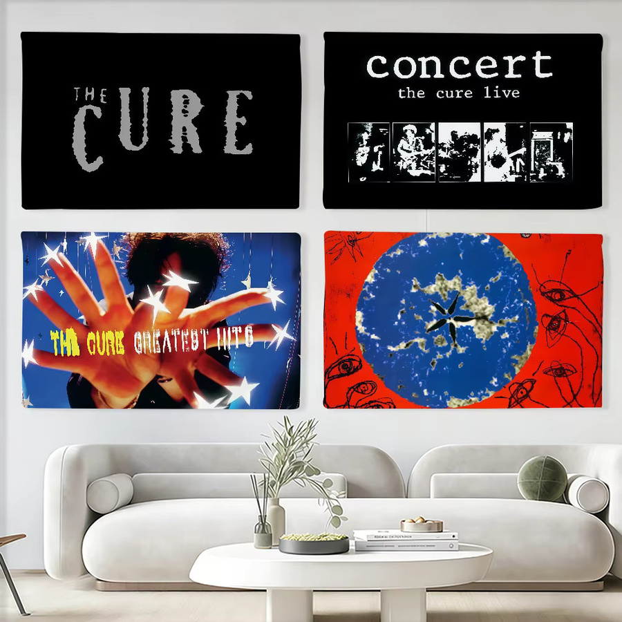 Warner Bros. The Cure Flagge Wandkunst Dekoration B: 60,0 cm, H: 40,0 cm - Bild 2