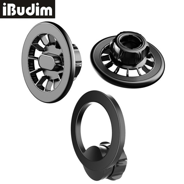 iBudim Magnetische MagSafe Auto-Handyhalterung und GPS-Halterung in Schwarz - Bild 1