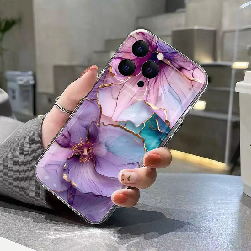 Transparente Hibiskus Handyhülle mit floralem Design für Xiaomi 14T 13T 12T Pro 12 11 Lite 5G 14 13 Poco X7 X6 X5 F6 Pro F7 - Bild 3
