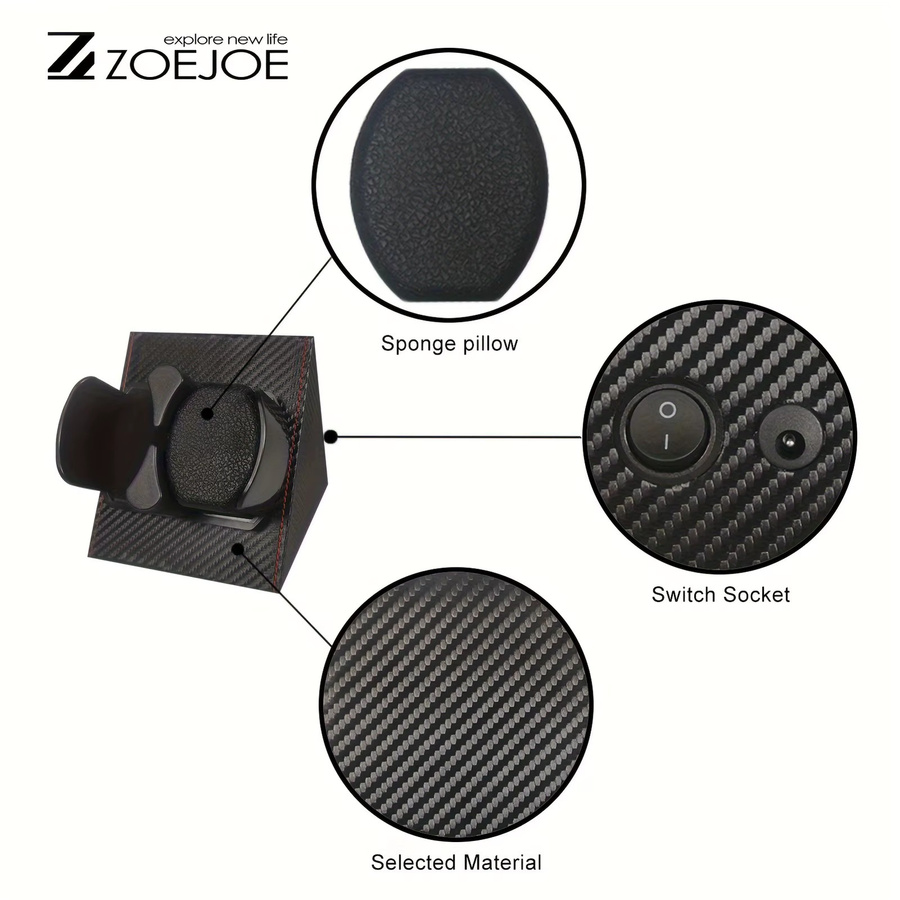 ZOEJOE Uhrenbeweger, Schwarz, Unisex - Bild 5