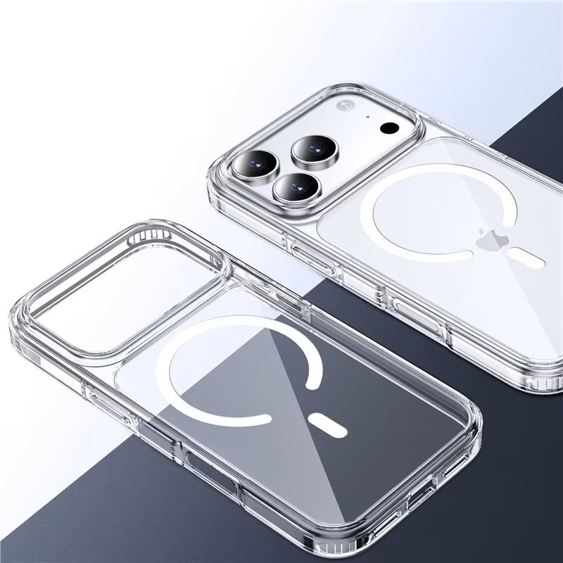 Stoßfeste MagSafe Magnetische Schutzhülle für iPhone 11 bis iPhone 17 Pro Max, Transparent, Unterstützt kabelloses Laden - Bild 4