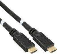 INLINE HDMI mit Ethernetkabel Schwarz mit Goldkontakten, Länge: 30 m - Bild 1