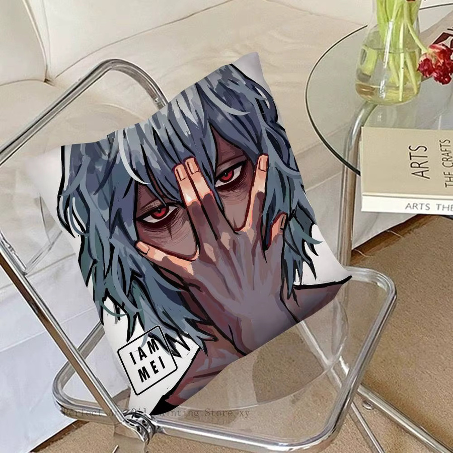 Anime Tomura Shigaraki Cartoon Kissenbezug, quadratisch, Mehrfarbig, Breite: 40 cm, Breite: 40 cm, Breite: 40 cm - Bild 4