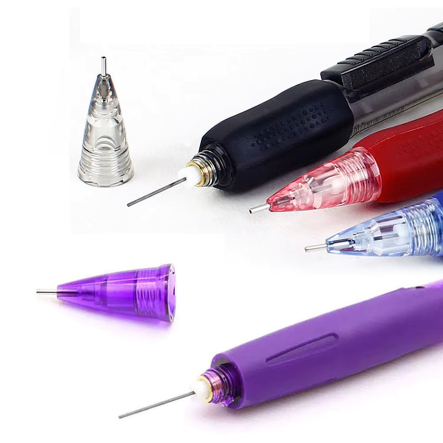 Pentel Druckbleistifte PD255 Set, 3 Stück, 0,5 mm, Multicolor, mit seitlicher Druckmine zum Schreiben und Zeichnen - Bild 4