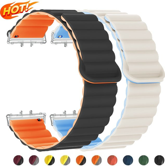 CAOWTAN Uhrenarmband Silikon, Magnetschlaufenarmband, Samsung Galaxy Fit 3, Unisex - Bild 1