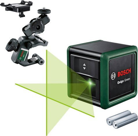 Bosch Quigo Green Kreuzlinienlaser selbstnivellierend in Schwarz/Grün - Bild 2