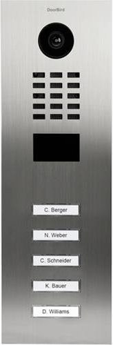 DoorBird D2105V IP-Video-Türsprechanlage LAN Außeneinheit aus Edelstahl V4A in Silber (gebürstet) - Bild 1