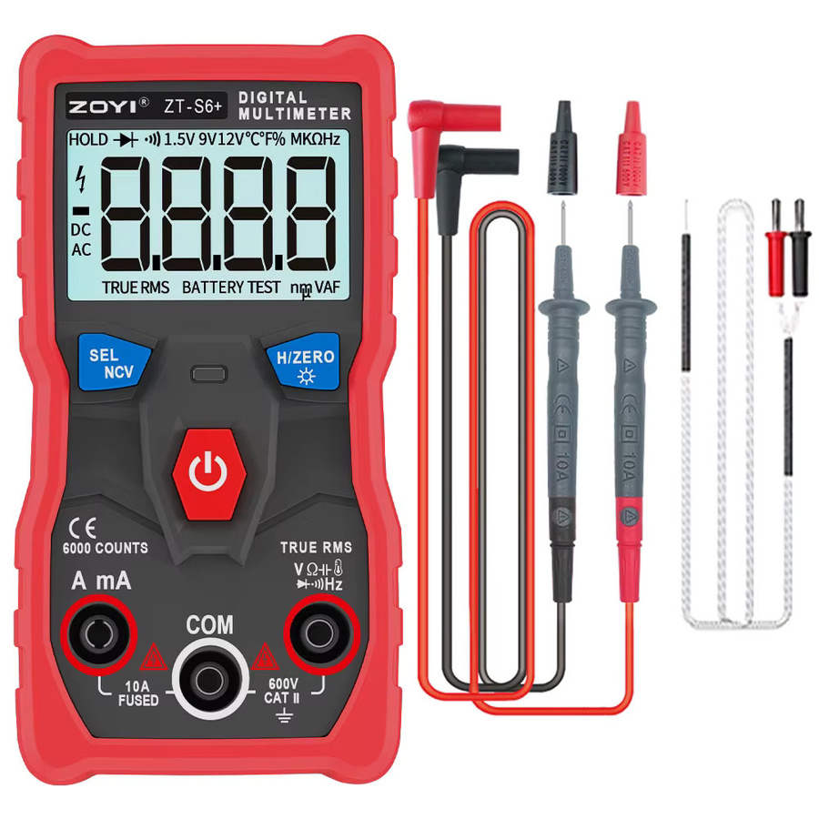 ZOYI S6+ Heimpräzisions-Digitalmultimeter mit automatischer Bereichswahl und intelligentem Anti-Burn-All-in-One-Elektrotester - Bild 5