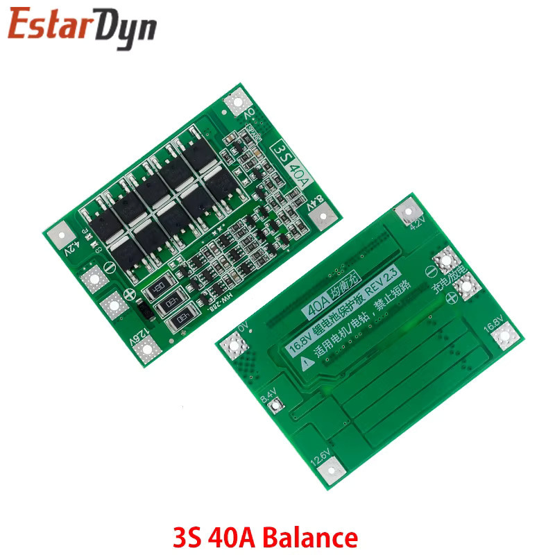 DIYUSER BMS Schutzmodul für 18650 Li-Ion Lithium Batterien mit Balance Funktion in Grün - Bild 2