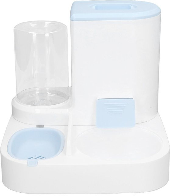 GoolRC Automatischer Futterspender und Wasserspender 2 in 1 Set für Haustiere in Weiß - Bild 1