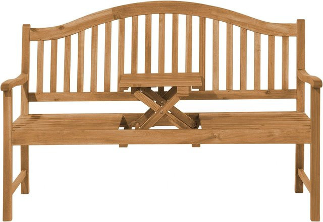 Beliani Gartenbank aus Akazienholz in Braun, H x B x T: 102 x 150 x 54 cm - Bild 1