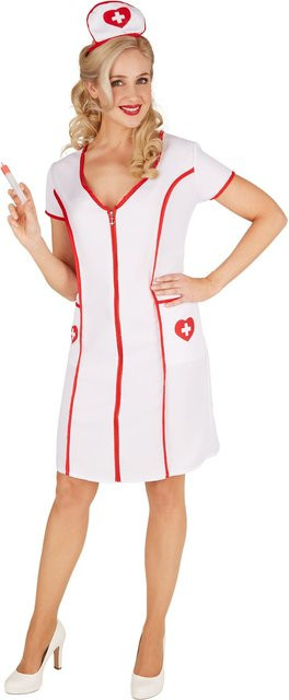 tectake Frauenkostüm Krankenschwester, Weiß - Bild 1
