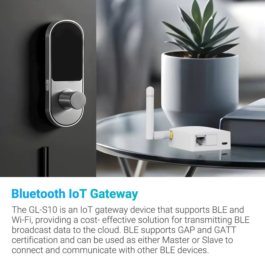 GL.iNet GL-S10 BLE zu MQTT IoT Gateway mit ESP32 Bluetooth Low Energy Proxy, 2,4GHz WLAN, Ethernet und PoE Unterstützung in Weiß - Bild 3