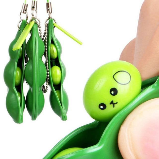 Happy Building Blocks Edamame Pop It Zappeln Squishy Squeeze 3-teiliges Set - Bild 1
