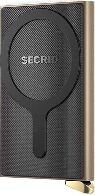 Secrid Premium Cardprotector Fluted für MagSafe in Cashmere Gold und Black für iPhone 12 - Bild 1