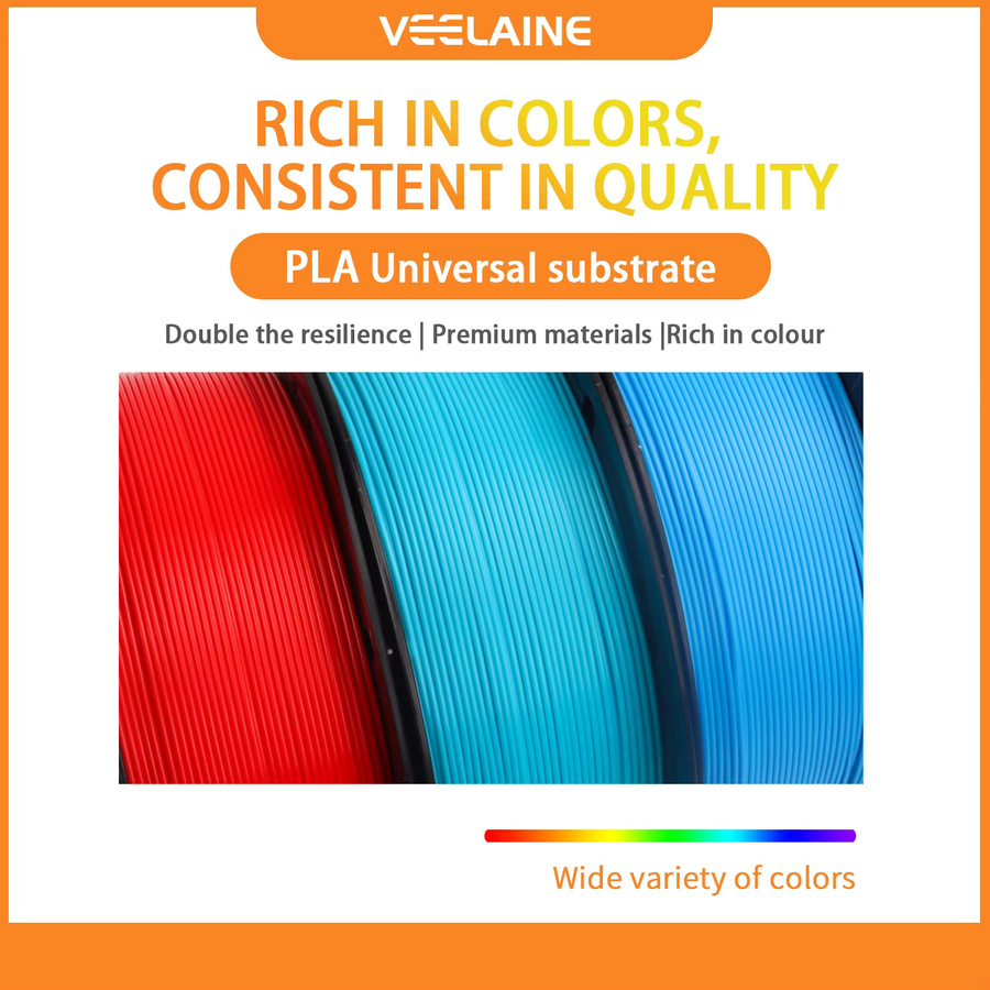 VEELAINE PLA Filament Gelb 1,75 mm für FDM 3D-Drucker 1 kg - Bild 4