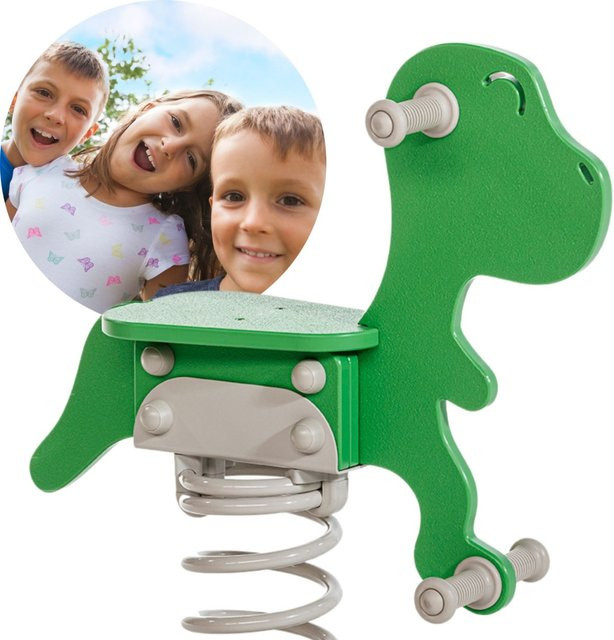 Spielturmking Federwippe Federtier Dino Trex, Schaukelwippe, Dinosaurier - Bild 1