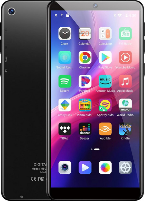Oilsky MP3-Player mit 13MP Kamera, 5,5 Zoll Display, Bluetooth und WLAN, Android 13.0, Spotify und Deezer, Schwarz, 16GB/144GB - Bild 1
