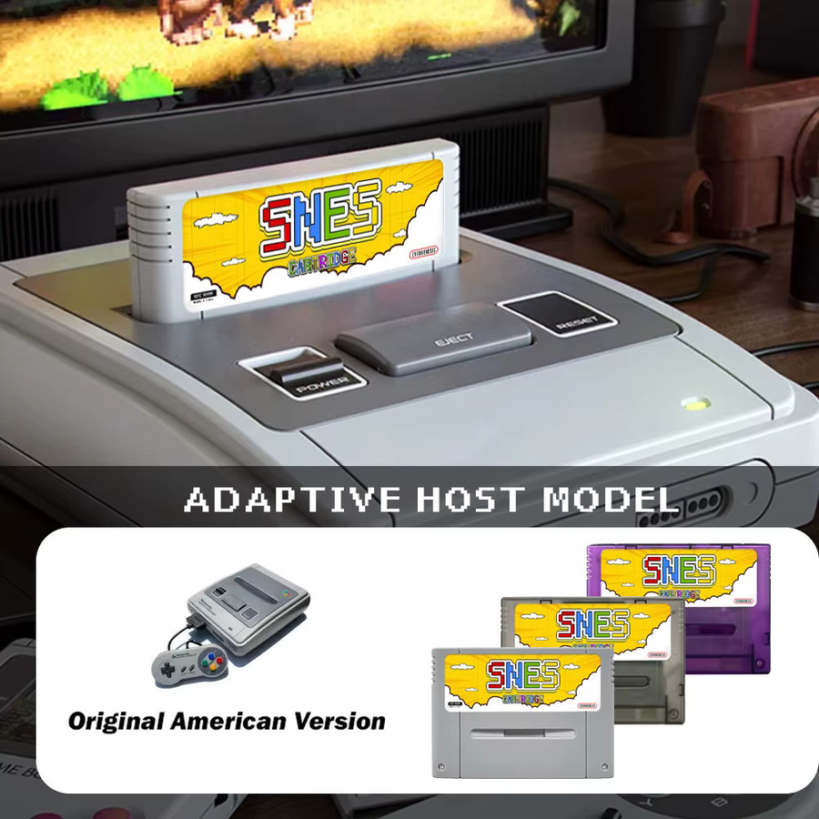 Bandai 3000-in-1 SFC Speicherkarte mit 8GB TF-Karte für Super Famicom SNES Spielkonsolen in Grau - Bild 2