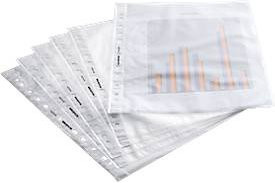 Schäfer Shop Select Prospekthülle Standard DIN A4, oben offen, 0,05 mm, 100 Stück, transparent, genarbt - Bild 1