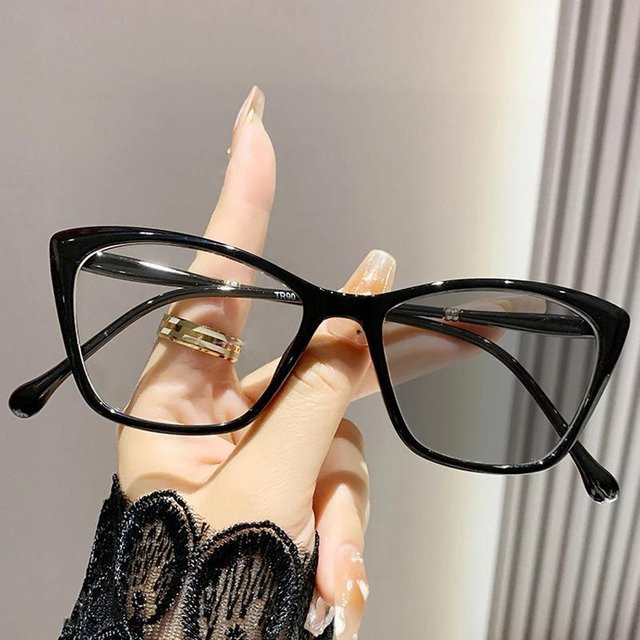 CICI Global Glasses Nahsichtbrille, Cat Eye, Unisex, Vollrand, Plastic, grey black - Bild 1