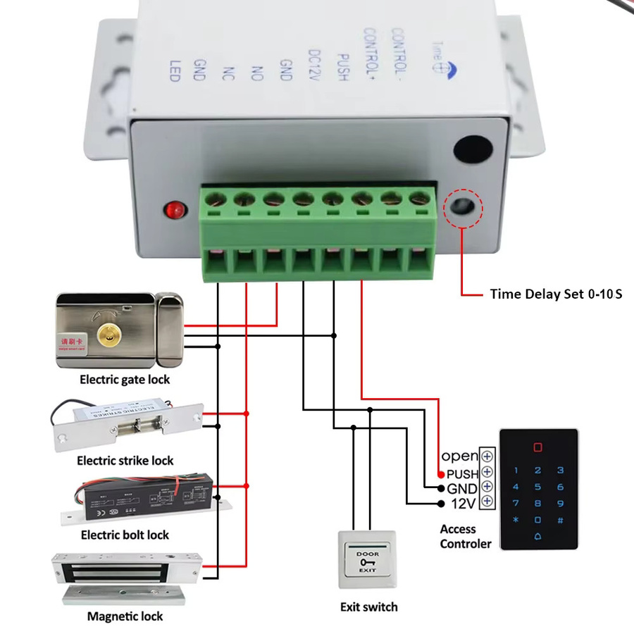 ximiir DC 12V Schaltnetzteil für Türzugangskontrollsysteme mit 3A und 5A, AC 100-240V für elektrische Schlösser, RFID und Fingerabdruck-Systeme - Bild 3