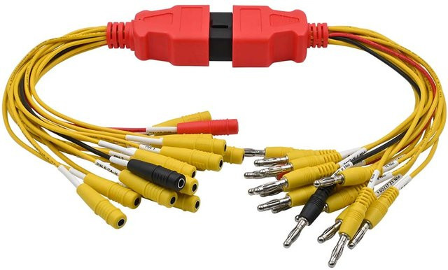 Aermotor OBD Universal Jumper Auto Stecker 16-polig Männlich Weiblich für ECU Fehler Diagnose Werkzeug in Gelb - Bild 1