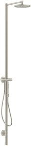 Hansgrohe Axor Starck Duschsäule mit Thermostat, Kopfbrause und Handbrause, Edelstahl-Optik, Silber - Bild 1