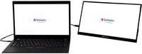 Verbatim PMT-14 Touchscreen-Monitor, 14 Zoll, Full HD IPS Display, 1920 x 1080 Pixel, 16:9, Schwarz, HDMI und USB-C - Bild 1