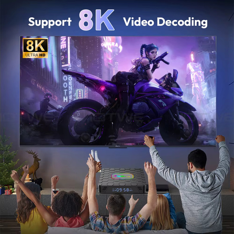 XGODY T95 PLUS Smart TV Box Android 14 Set-Top-Box mit RK3528 Quad Core, 8K, WIFI6 und Bluetooth 5.0, Schwarz - Bild 3