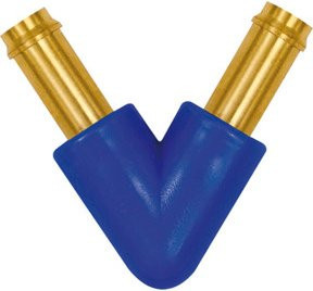 Riegler V-Schlauchverbindungsstutzen Hose Tail aus Messing und POM für Schlauch LW 6 mm - Bild 1