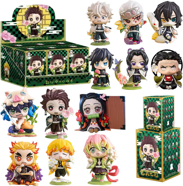 Bandai Demon Slayer Tanjiro Kamado Nezuko Anime-Cartoon-Figur Blindbox, Statue Modell Ornament - Bild 1