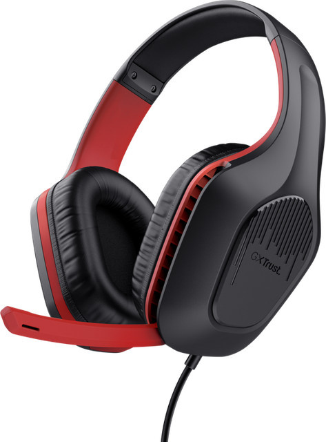 Trust Gaming GXT 415 Zirox Gaming-Headset Over-Ear Schwarz/Rot mit 3,5 mm Klinke - Bild 1