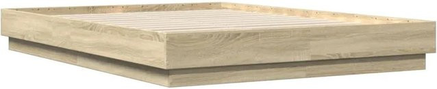vidaXL Bettgestell aus Holzwerkstoff in Sonoma-Eiche, B/T/H: 163 x 203 x 23 cm - Bild 1