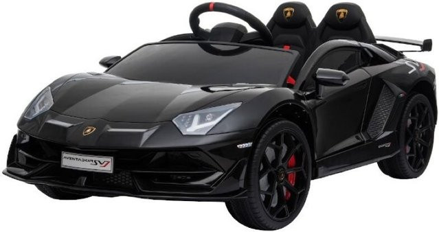 ES-Toys Lamborghini Aventador SVJ Kinder Elektroauto schwarz - Bild 1