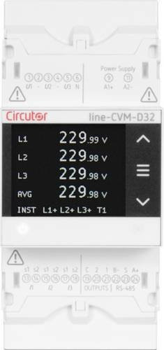 Circutor Line-CVM-D32 Digitales Hutschienenmessgerät in Weiß - Bild 1